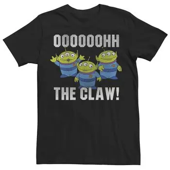 Мужская потертая футболка Disney Pixar Toy Story Aliens The Claw Licensed Character, черный