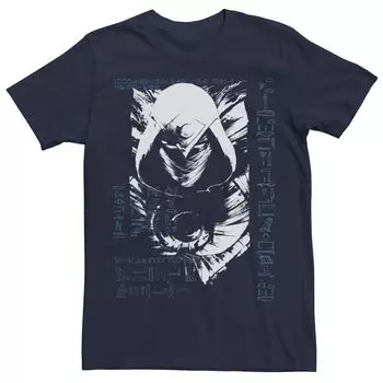 Мужская потертая футболка Marvel Moon Knight в стиле гранж Licensed Character