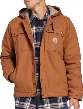 Мужская потертая куртка Carhartt Duck Barlett