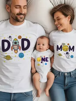 Мужская повседневная футболка с короткими рукавами с принтом летних букв и ракет Manfinity, белый