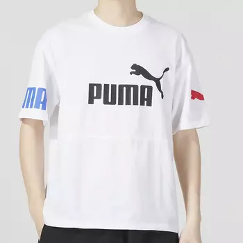 Мужская повседневная футболка серии Men"s White Puma, белый