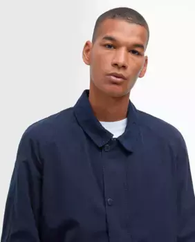 Мужская повседневная куртка с воротником-завязкой Barbour, синий