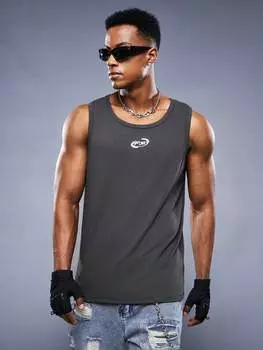 Мужская повседневная майка с металлической пряжкой Manfinity StreetEZ, серый