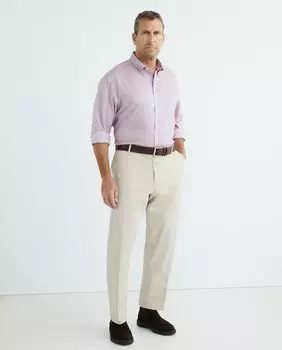 Мужская повседневная однотонная рубашка с длинным рукавом большого размера Mirto, гранатовый