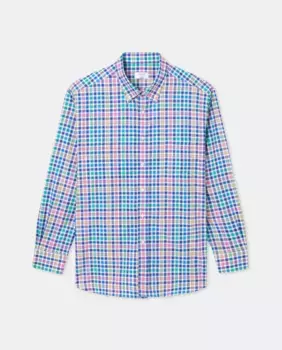 Мужская повседневная оксфордская рубашка в клетку с длинными рукавами больших размеров Mirto, мультиколор