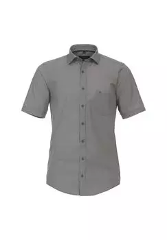 Мужская повседневная рубашка, принт с короткими рукавами, повседневный крой CASAMODA, желтый