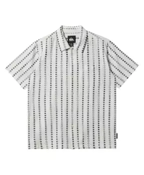 Мужская повседневная рубашка с коротким рукавом Lunar Phases Quiksilver, белый