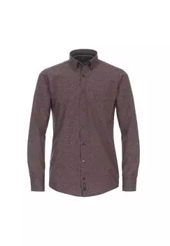 Мужская повседневная рубашка с принтом повседневного кроя CASAMODA, цвет Mittelrot