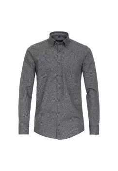 Мужская повседневная рубашка с принтом повседневного кроя CASAMODA, цвет Dunkelgrn