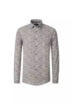 Мужская повседневная рубашка с принтом повседневного кроя CASAMODA, красный