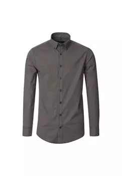 Мужская повседневная рубашка с принтом повседневного кроя CASAMODA, зелено-синий