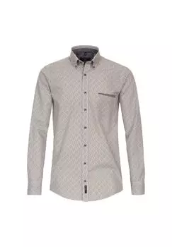 Мужская повседневная рубашка с принтом повседневного кроя CASAMODA, цвет Hellrot