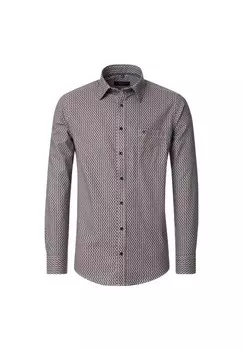 Мужская повседневная рубашка с принтом повседневного кроя CASAMODA, оранжевый