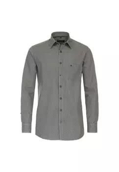 Мужская повседневная рубашка с принтом, удобная посадка CASAMODA, желтый