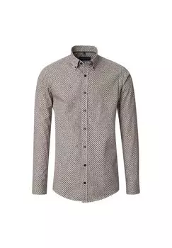 Мужская повседневная рубашка с принтом, удобная посадка CASAMODA, зеленый