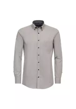 Мужская повседневная рубашка с принтом, удобная посадка CASAMODA, желтый