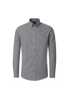 Мужская повседневная рубашка в клетку повседневного кроя CASAMODA, цвет Blau(300)