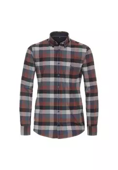 Мужская повседневная рубашка в клетку повседневного кроя CASAMODA, цвет Hellbraun