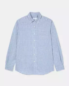 Мужская повседневная рубашка в клетку с длинными рукавами Mirto, синий