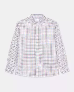 Мужская повседневная рубашка в клетку с длинными рукавами больших размеров Mirto, мультиколор