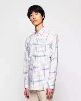 Мужская повседневная рубашка в клетку с длинными рукавами Mirto, мультиколор