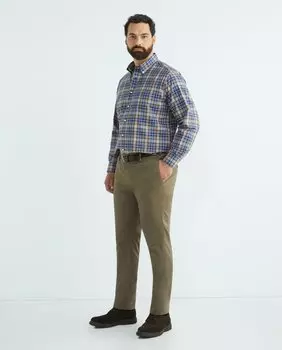 Мужская повседневная рубашка в клетку с длинными рукавами больших размеров Mirto, мультиколор