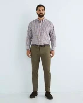 Мужская повседневная рубашка в клетку с длинными рукавами больших размеров Mirto, мультиколор