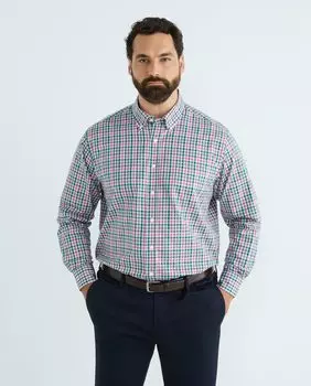 Мужская повседневная рубашка в клетку с длинными рукавами больших размеров Mirto, мультиколор