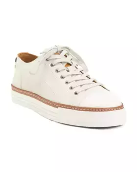 Мужская повседневная спортивная обувь из замши на шнуровке Pasadena Allen Edmonds, цвет Off White