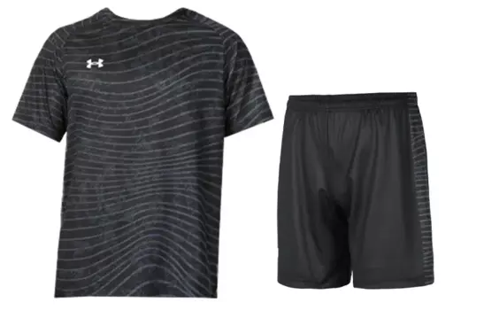 Мужская повседневная спортивная одежда Under Armour, цвет (Grey + Black) suit