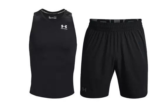 Мужская повседневная спортивная одежда Under Armour, цвет Black