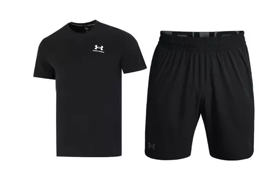 Мужская повседневная спортивная одежда Under Armour, цвет Black