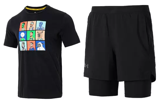 Мужская повседневная спортивная одежда Under Armour, цвет Black