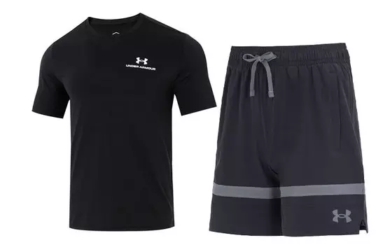 Мужская повседневная спортивная одежда Under Armour, цвет Black
