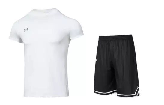 Мужская повседневная спортивная одежда Under Armour, цвет Black Set