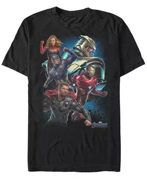 Мужская поза группового действия «Мстители: Финал», футболка с коротким рукавом Marvel Fifth Sun, черный