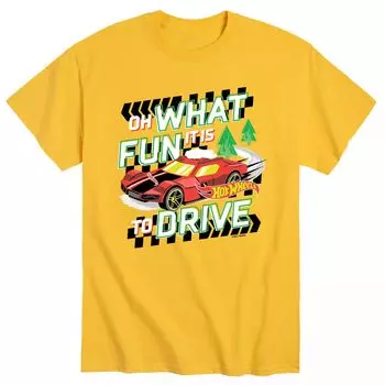 Мужская праздничная футболка Hot Wheels «О, как весело водить машину» Licensed Character