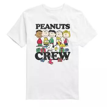 Мужская праздничная футболка Peanuts Crew Licensed Character