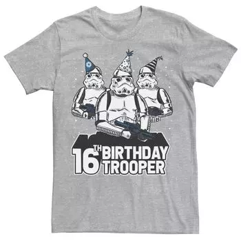 Мужская праздничная шляпа штурмовика «Звездные войны», футболка «Трио» на 16-й день рождения Star Wars