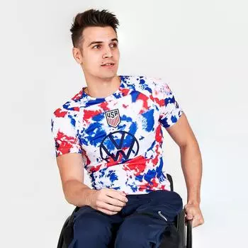 Мужская предматчевая футболка Nike U.S. Dri-FIT Pre-Match Soccer, синий