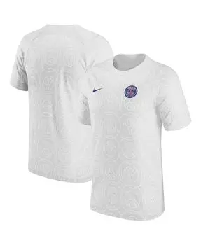 Мужская предматчевая футболка серого цвета paris saint-germain 2022/23 Nike, серый
