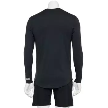 Мужская приталенная футболка со штангой и заниженным краем BARBELL