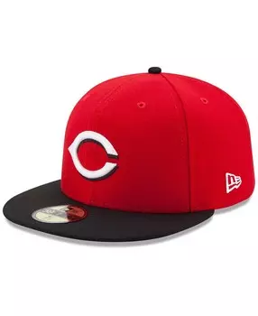 Мужская приталенная кепка Cincinnati Reds Road Authentic Collection On-Field 59FIFTY New Era