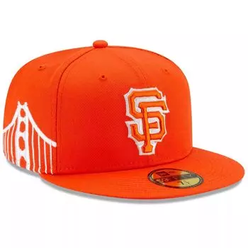 Мужская приталенная кепка New Era Orange San Francisco Giants 2021 City Connect 59FIFTY