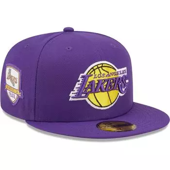 Мужская приталенная кепка New Era Purple Los Angeles Lakers City Side 59FIFTY