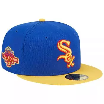 Мужская приталенная кепка New Era Royal/желтый Chicago White Sox Empire 59FIFTY