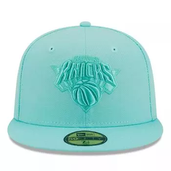 Мужская приталенная кепка New Era Turquoise New York Knicks Color Pack 59FIFTY