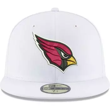 Мужская приталенная кепка New Era White Arizona Cardinals Omaha 59FIFTY