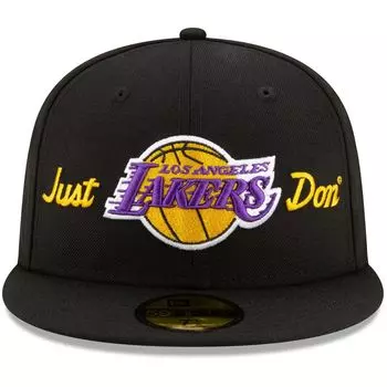 Мужская приталенная кепка New Era x Just Don Black Los Angeles Lakers 59FIFTY