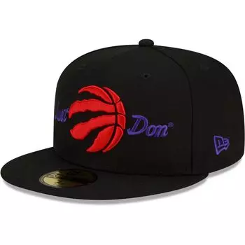 Мужская приталенная кепка New Era x Just Don Black Toronto Raptors 59FIFTY